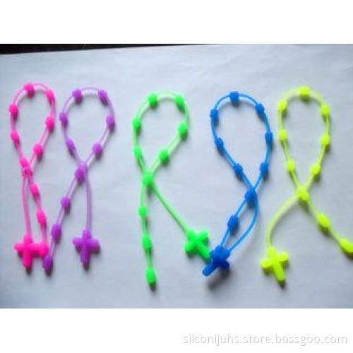 Multi-Colour Silicone Accessories , Cross Pendant Silicone